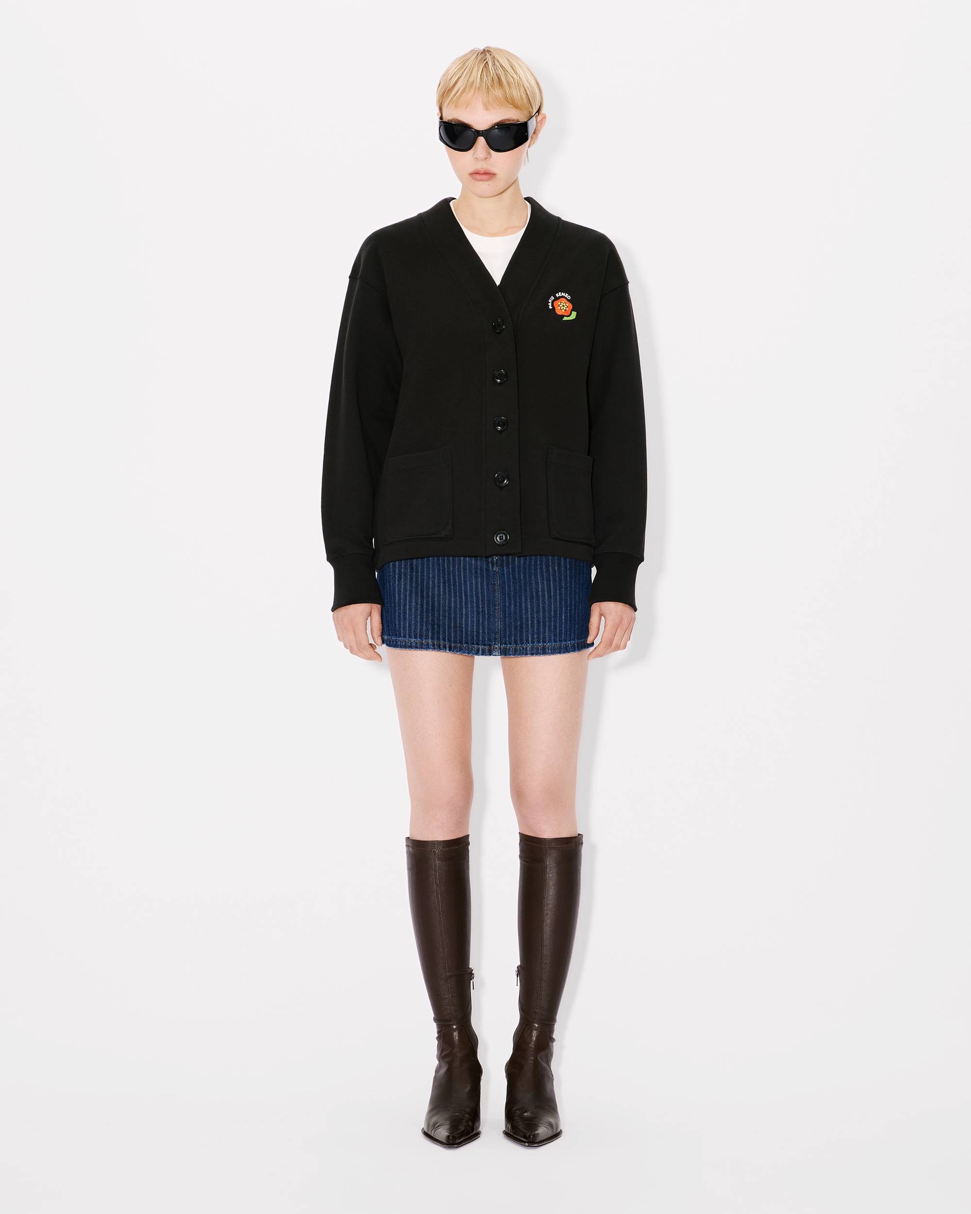 'KENZO Pop' embroidered cotton cardigan - 5