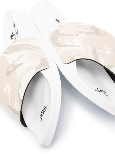 Off-White x Browns 50 camouflage print slides outlook