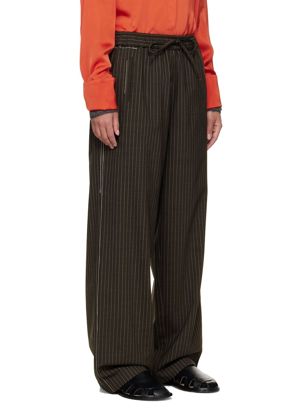 Brown Tailoring Relaxed Trousers - 2