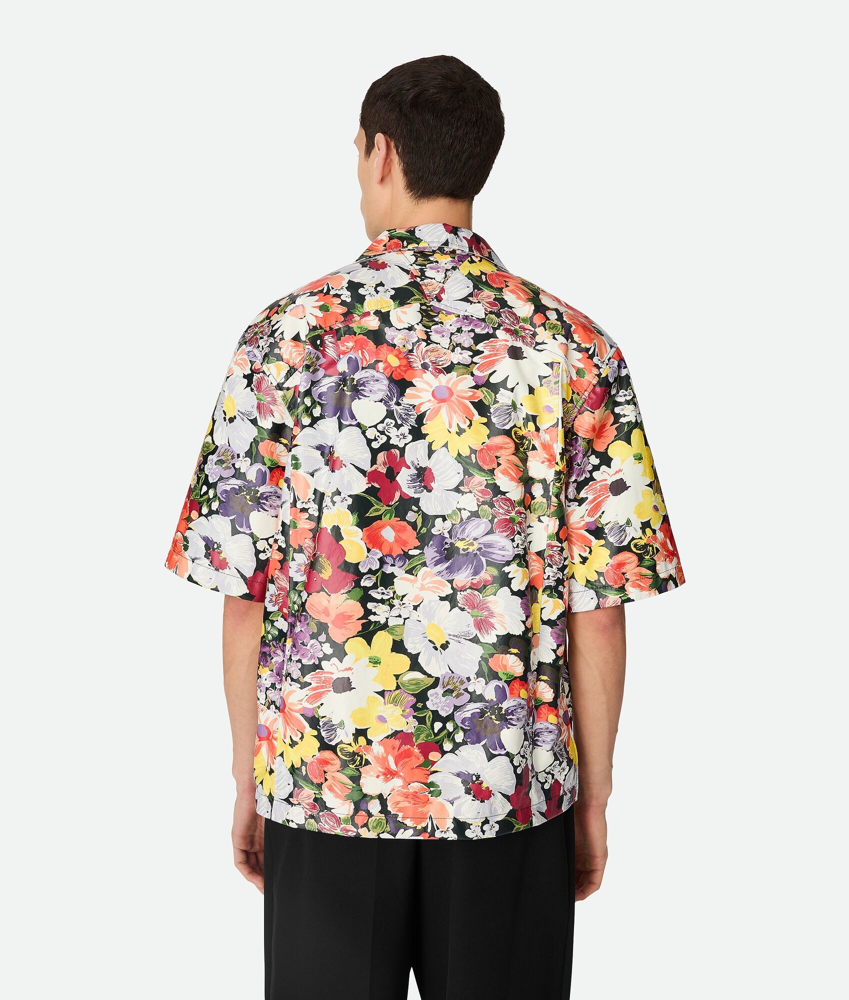 Printed Leather Shirt - 3