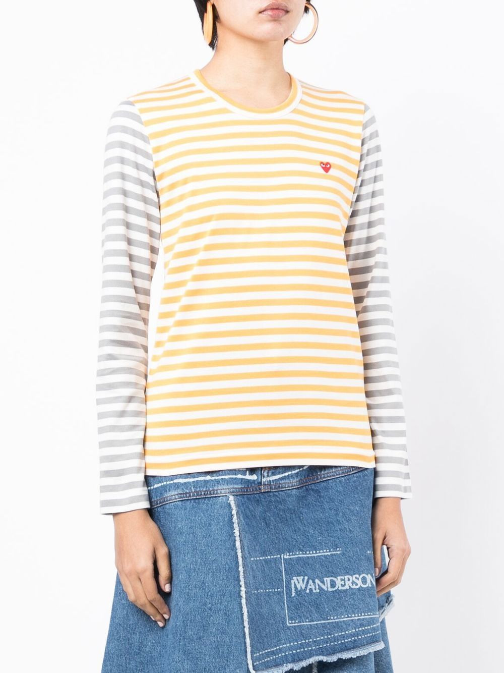 bi-colour long-sleeve T-shirt - 3