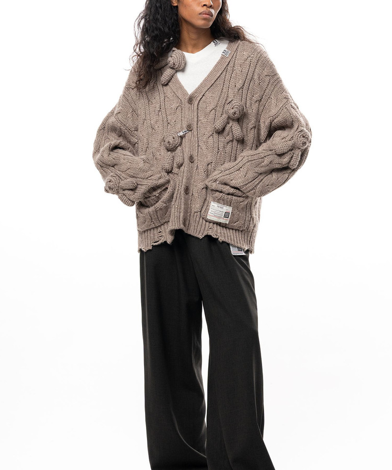 "PINK HOUSE x MMY" Bear Motif Knit Cardigan 9