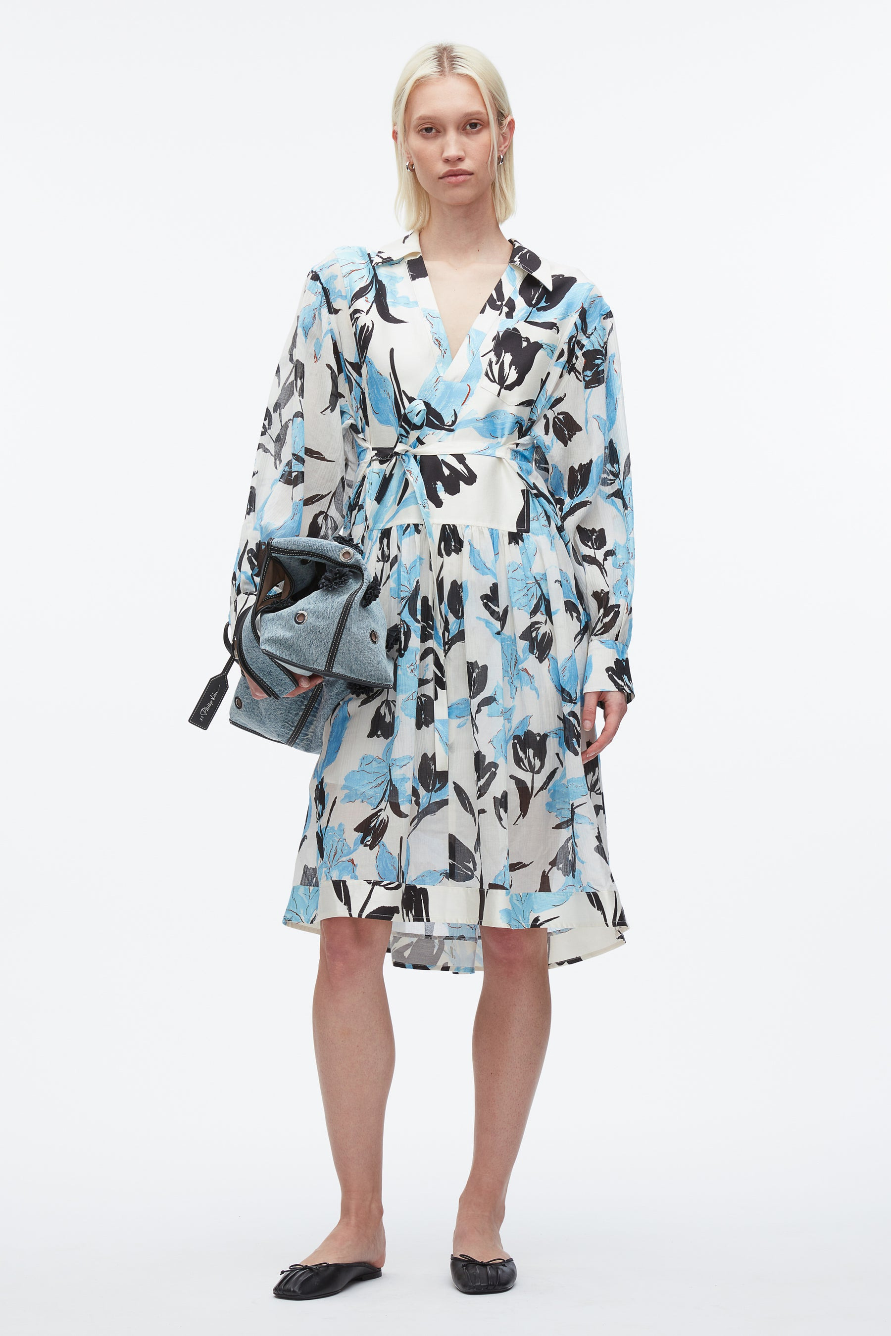 Joyful Tulip Shirt Dress - 1