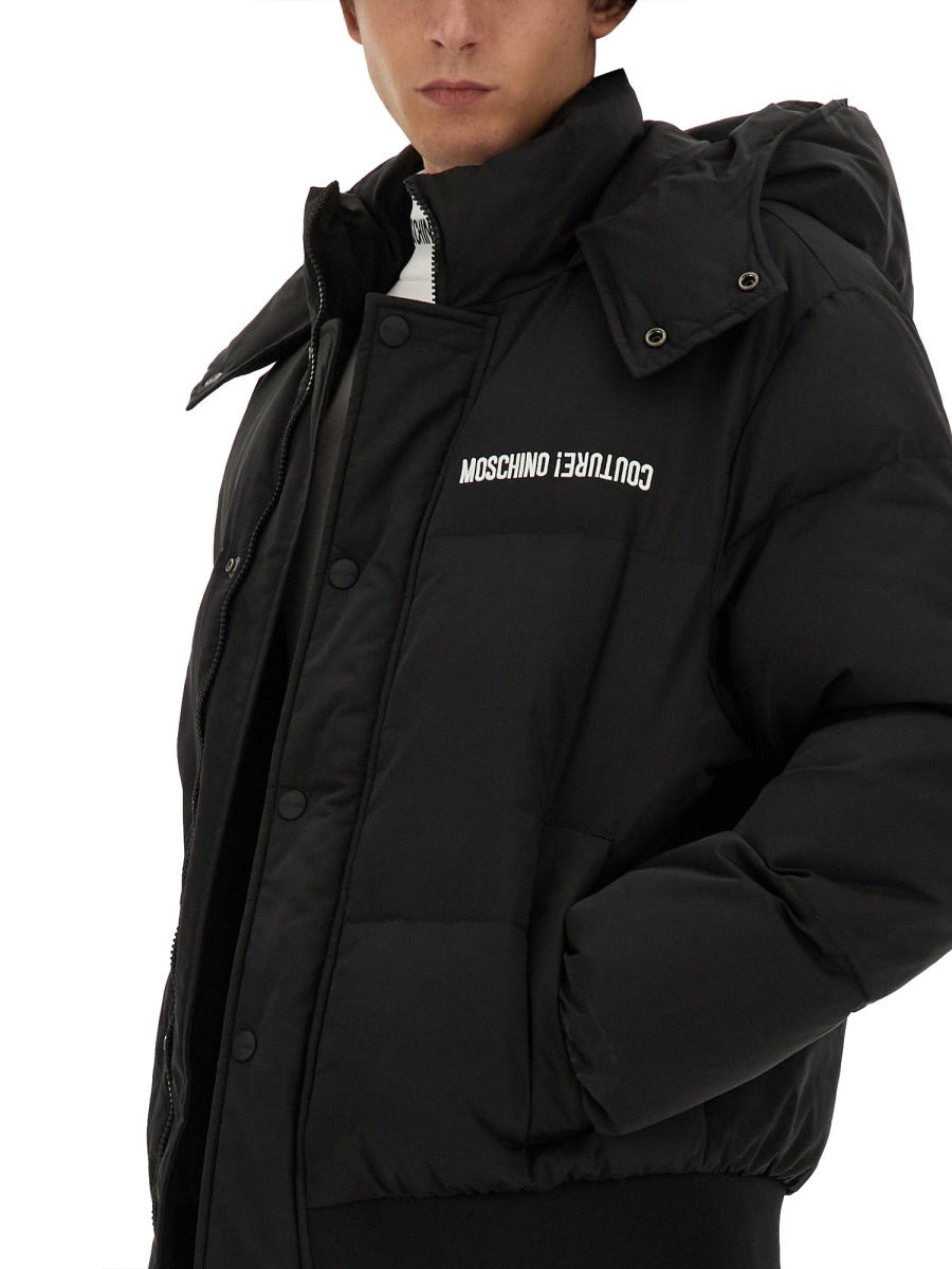 Moschino Men Down Jacket With Logo - 4