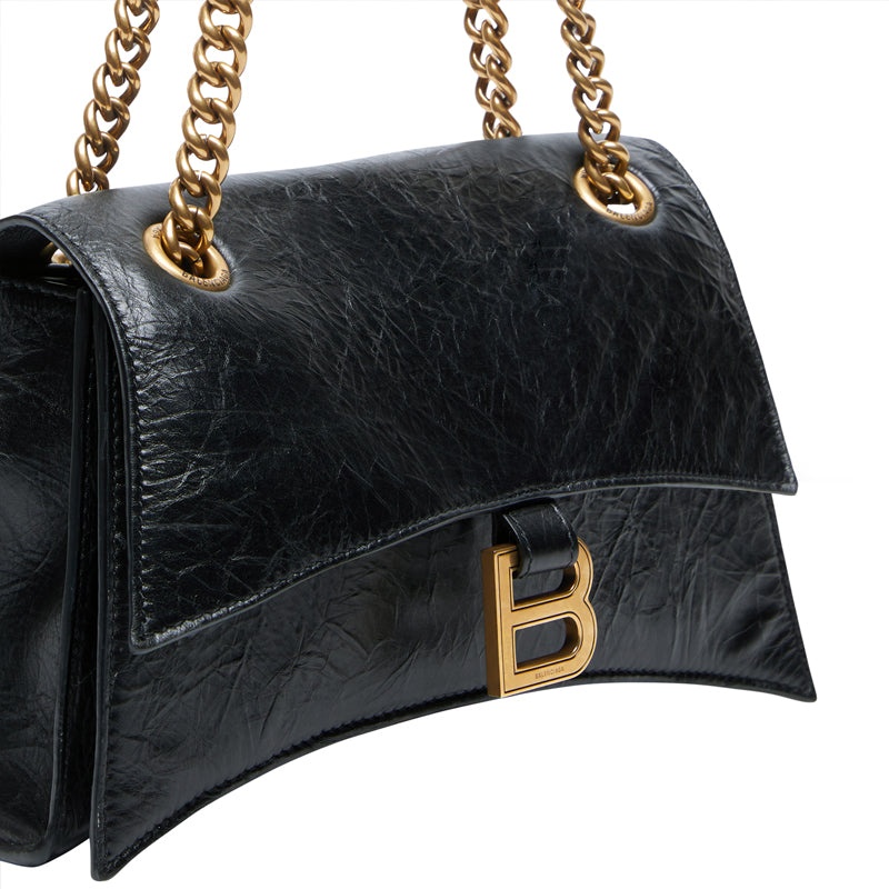 (WMNS) Balenciaga Crush Small Chain Bag 'Black' 716351210IT1000 - 9