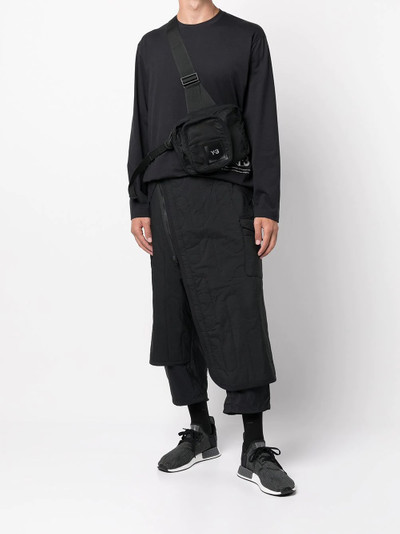 Y-3 logo-patch shoulder bag outlook