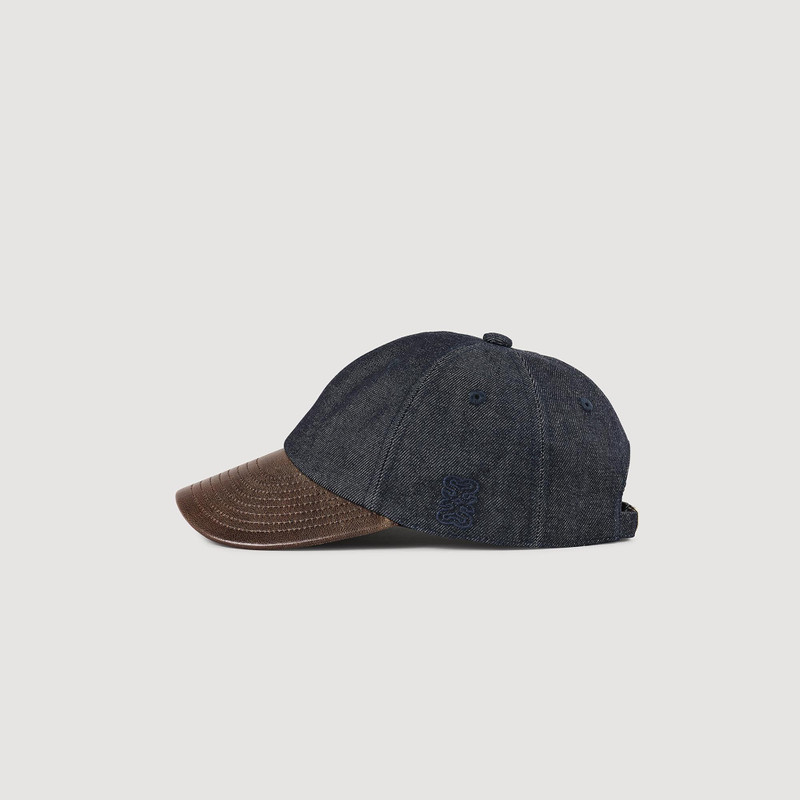 Sandro DENIM AND LEATHER CAP outlook