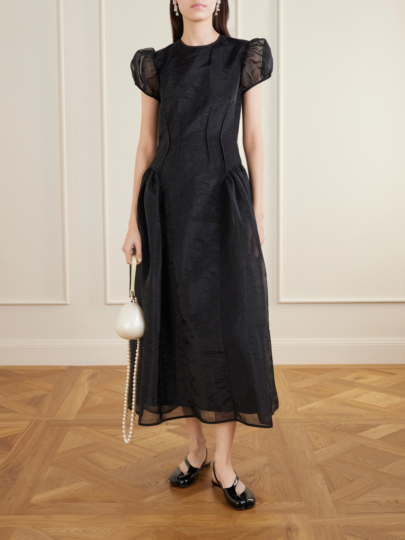 CECILIE BAHNSEN Cleopatra Organza Midi Dress outlook