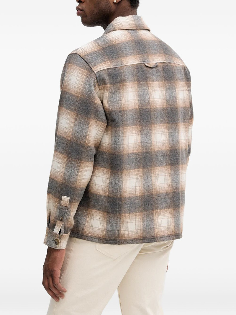 checked chest-pocket shirt 3