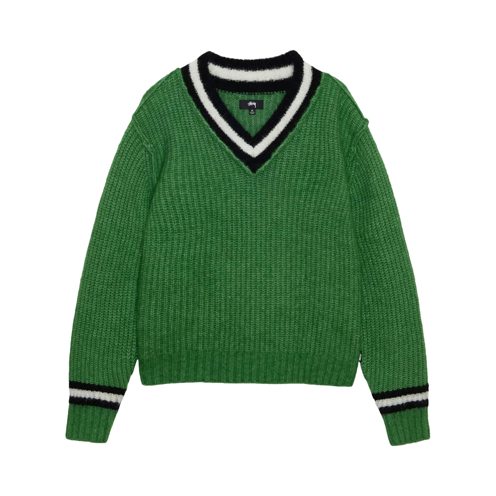 Stussy Mohair Tennis Sweater 'Green' - 1