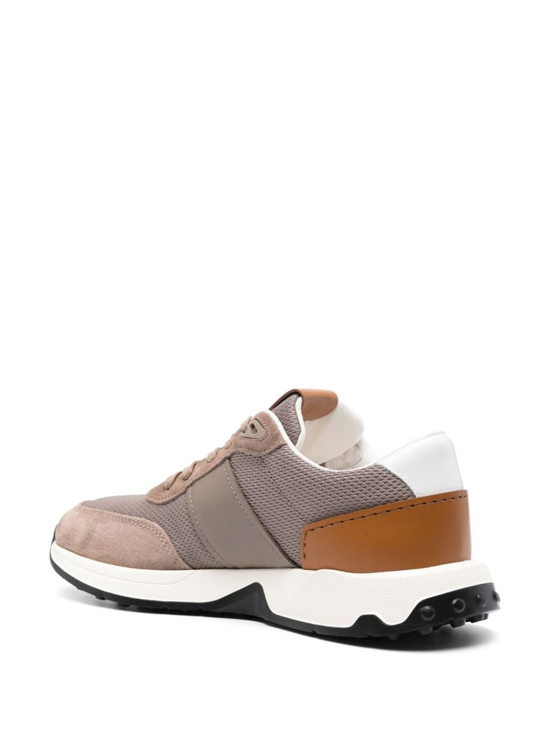 logo-debossed suede sneakers 3
