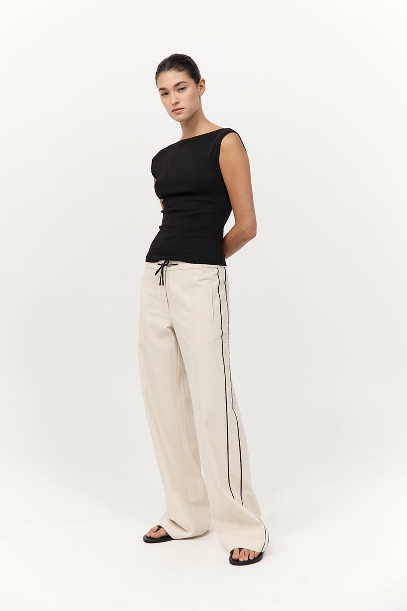 Tailored Track Pants - Putty - 4