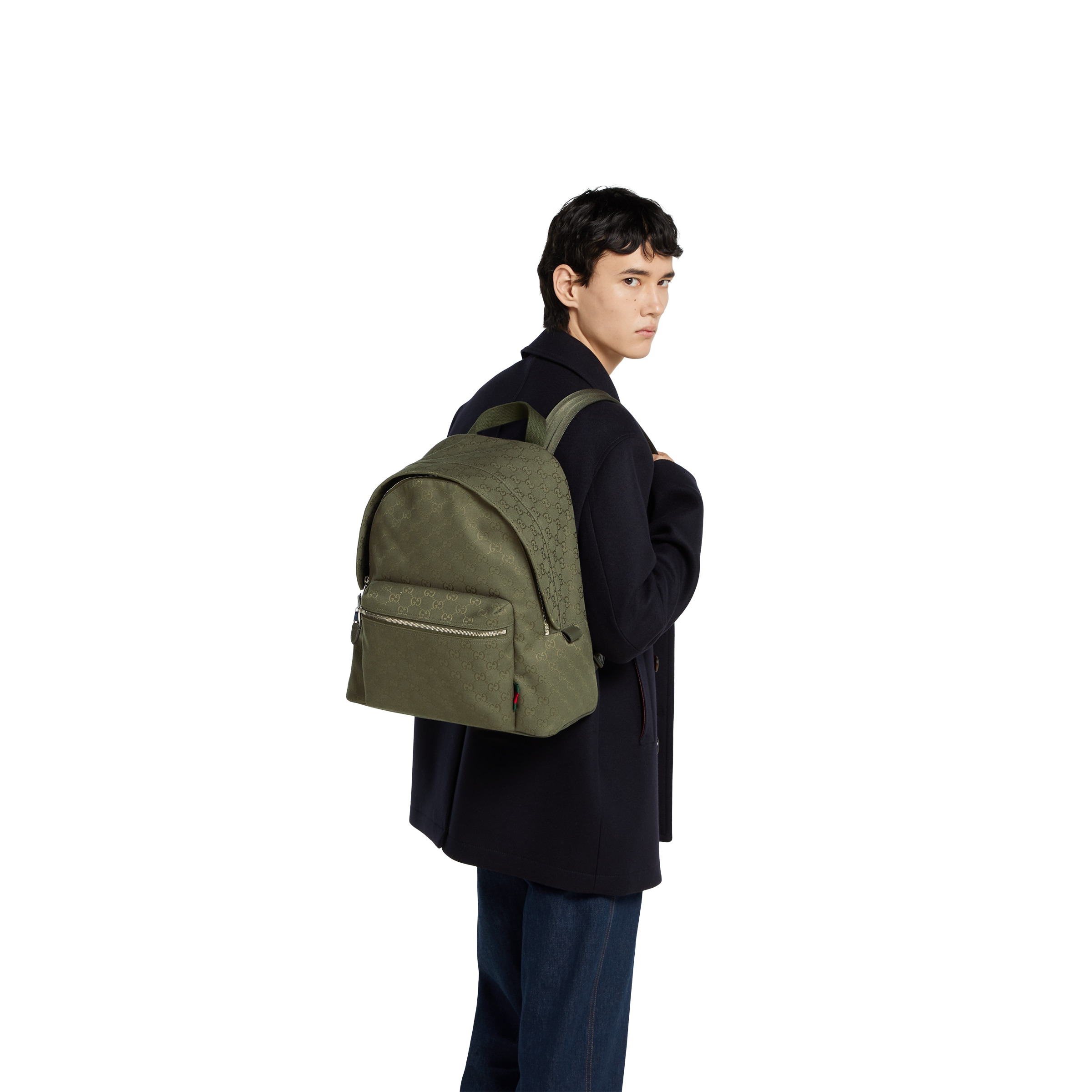 GG canvas medium  backpack - 3
