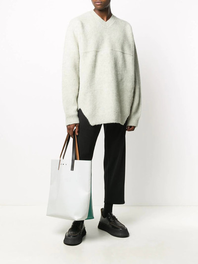 Jil Sander side slits V-neck jumper outlook