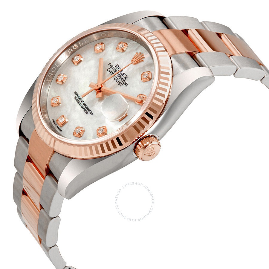 Rolex Oyster Perpetual Datejust Mother of Pearl Diamond Men's Watch 116231MDO - 2