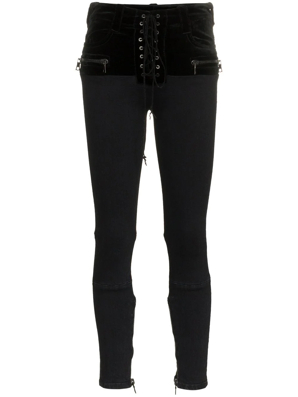 front fastened skinny jeans - 1