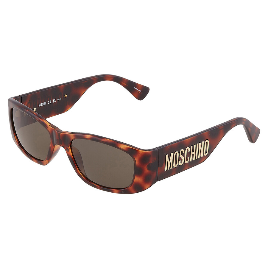 Moschino Brown Rectangular Ladies Sunglasses MOS145/S 005L/70 55 - 4