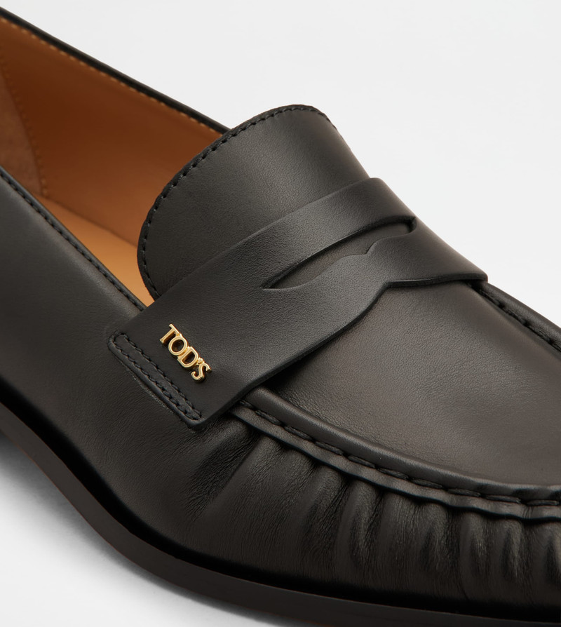 LOAFERS IN LEATHER - BLACK 5