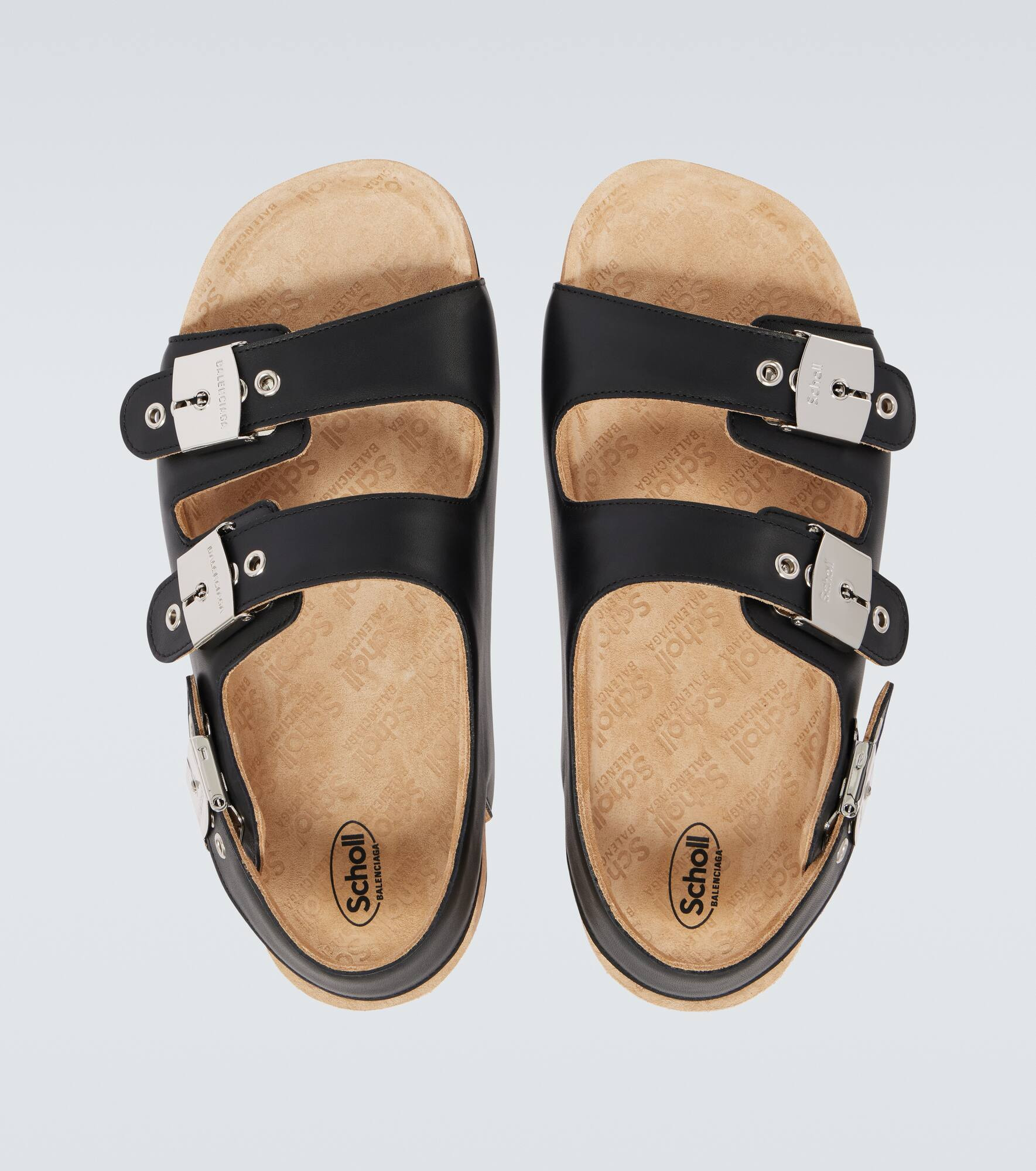 x Scholl leather sandals - 4