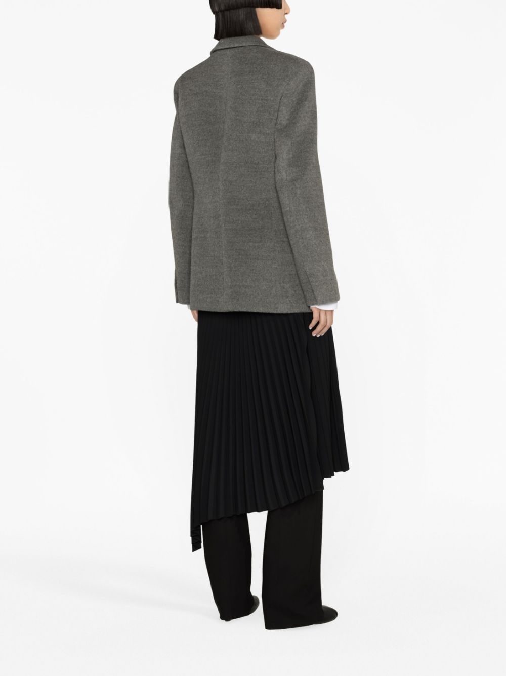 single-breasted wool blazer - 4