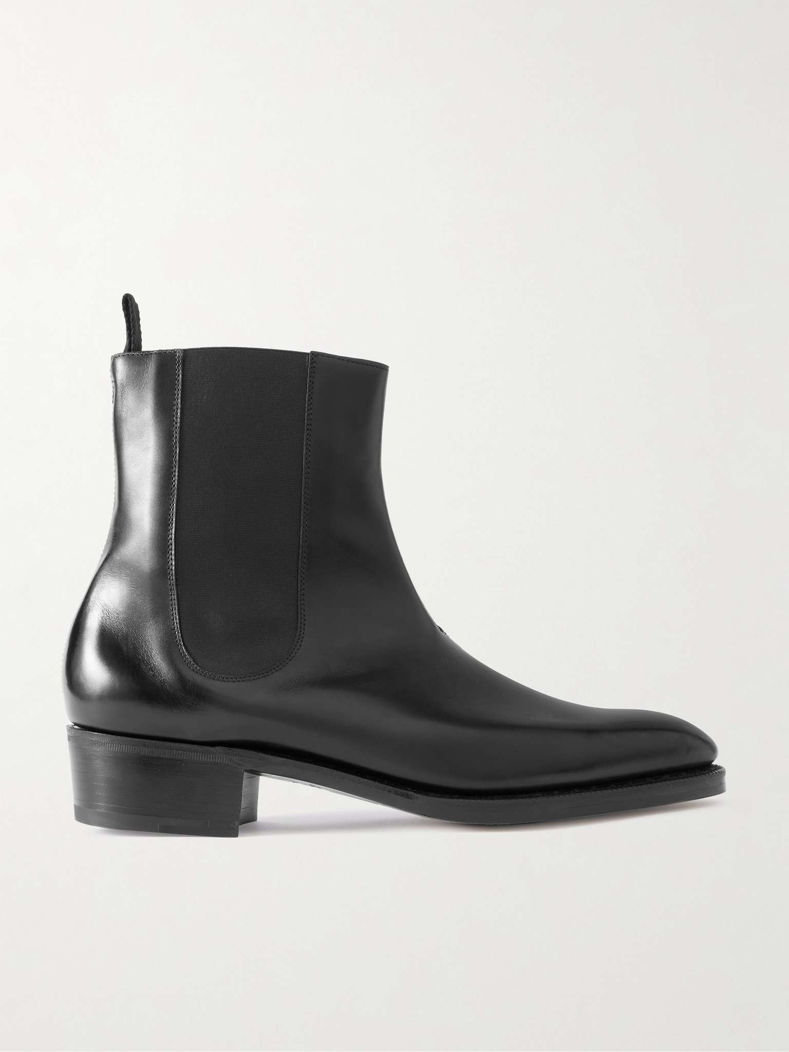 Eddi Glossed-Leather Chelsea Boots - 1