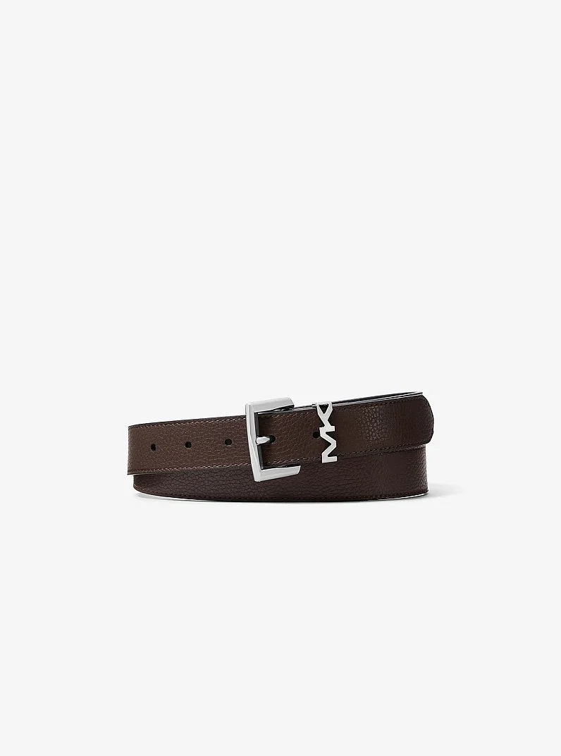 Pebbled Leather Belt - 1