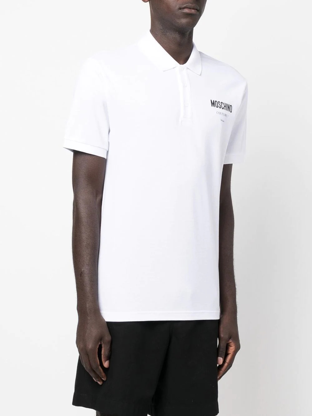 logo-print short-sleeved polo shirt - 3