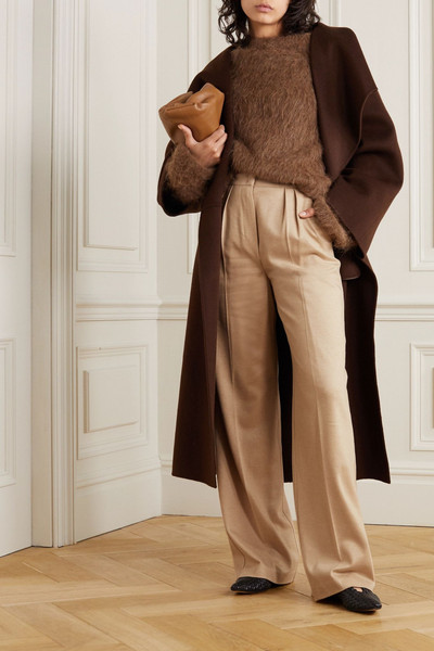 Max Mara Jadi camel hair-jersey wide-leg pants outlook