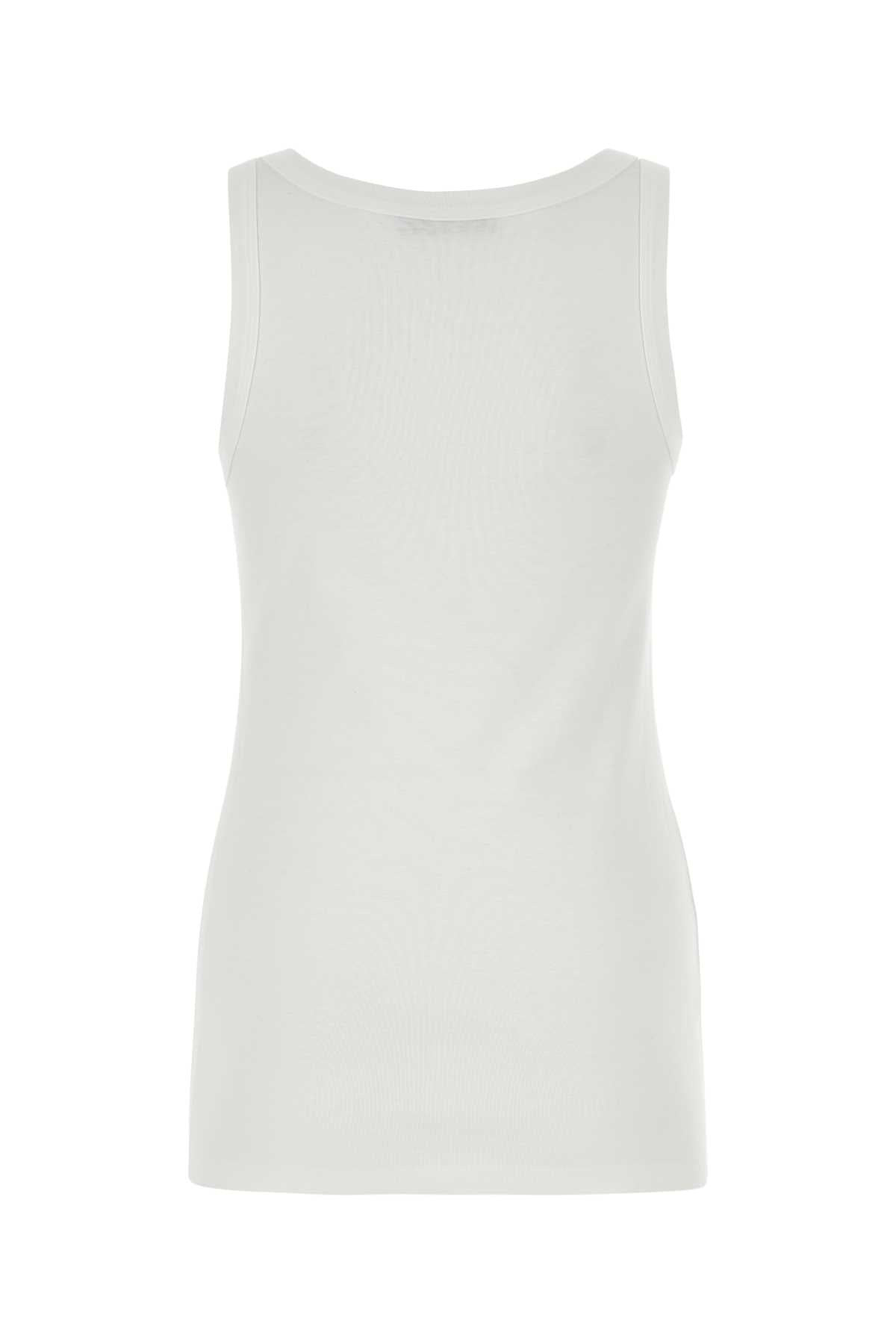 Prada Women White Cotton Tank Top - 2