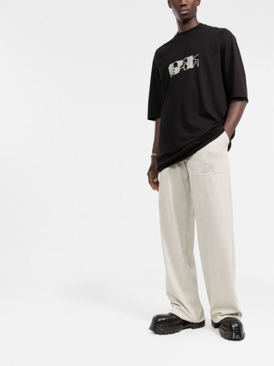 Rick Owens DRKSHDW wide-leg drawstring trousers outlook