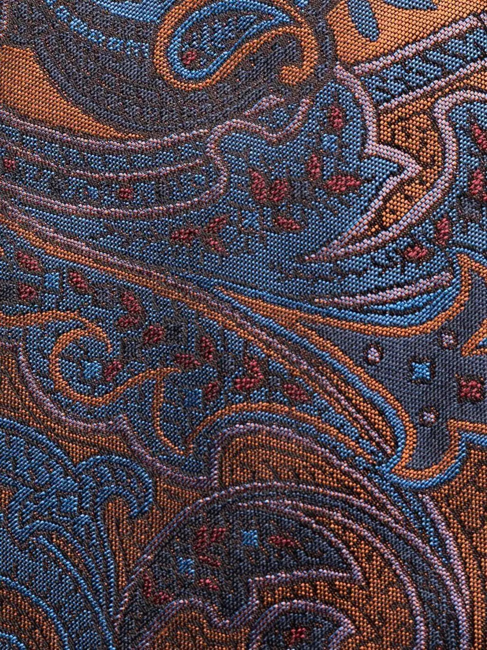 paisley pattern-jacquard silk tie - 2