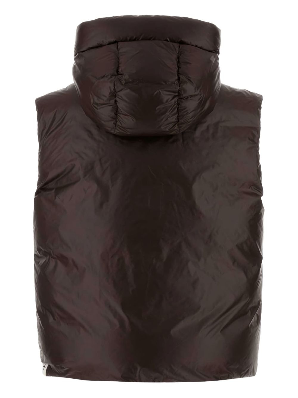 hooded quilted gilet - 2