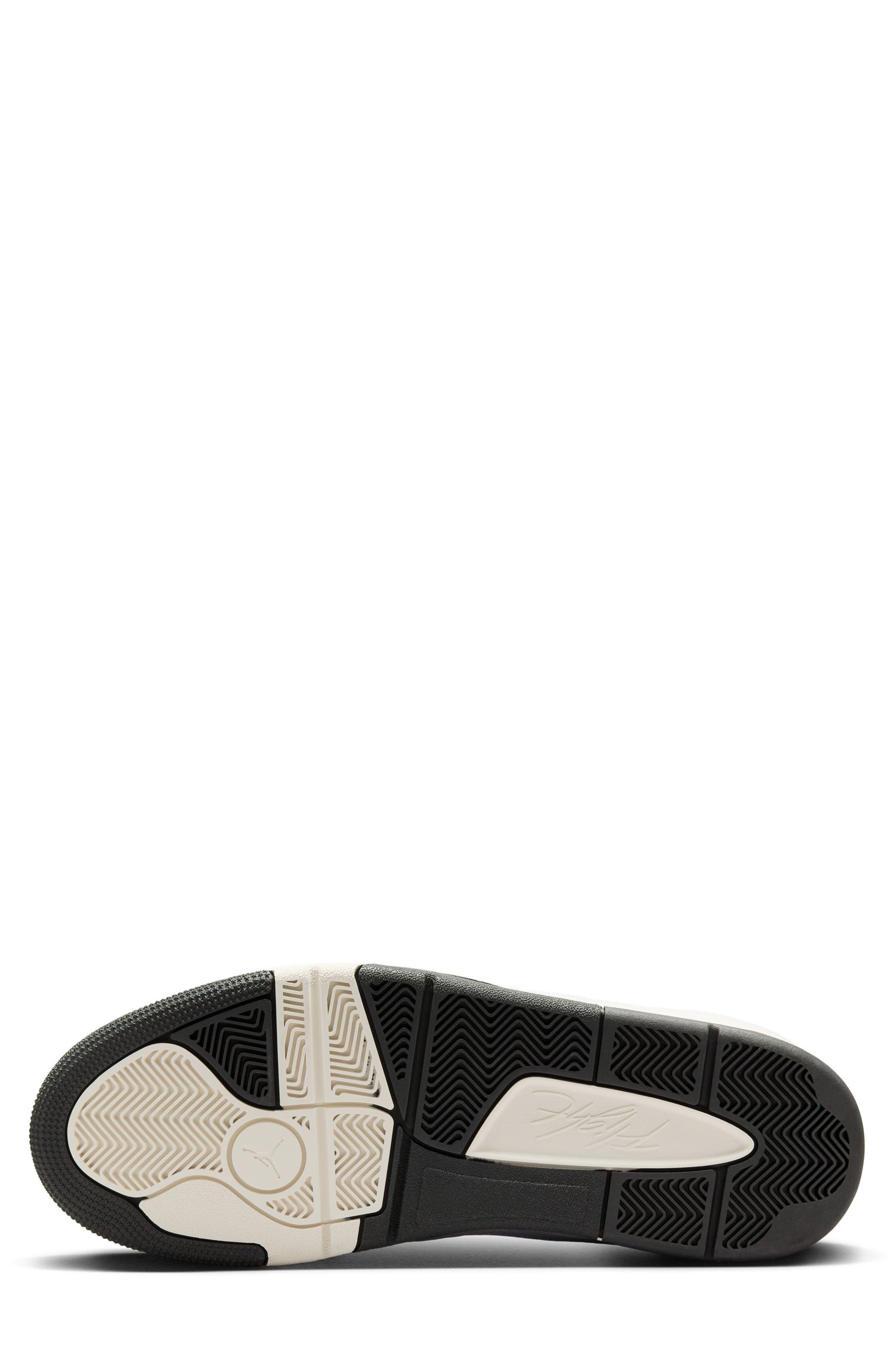 Nike Jordan Flight Court Sneaker in White/Black/Sail at Nordstrom - 4