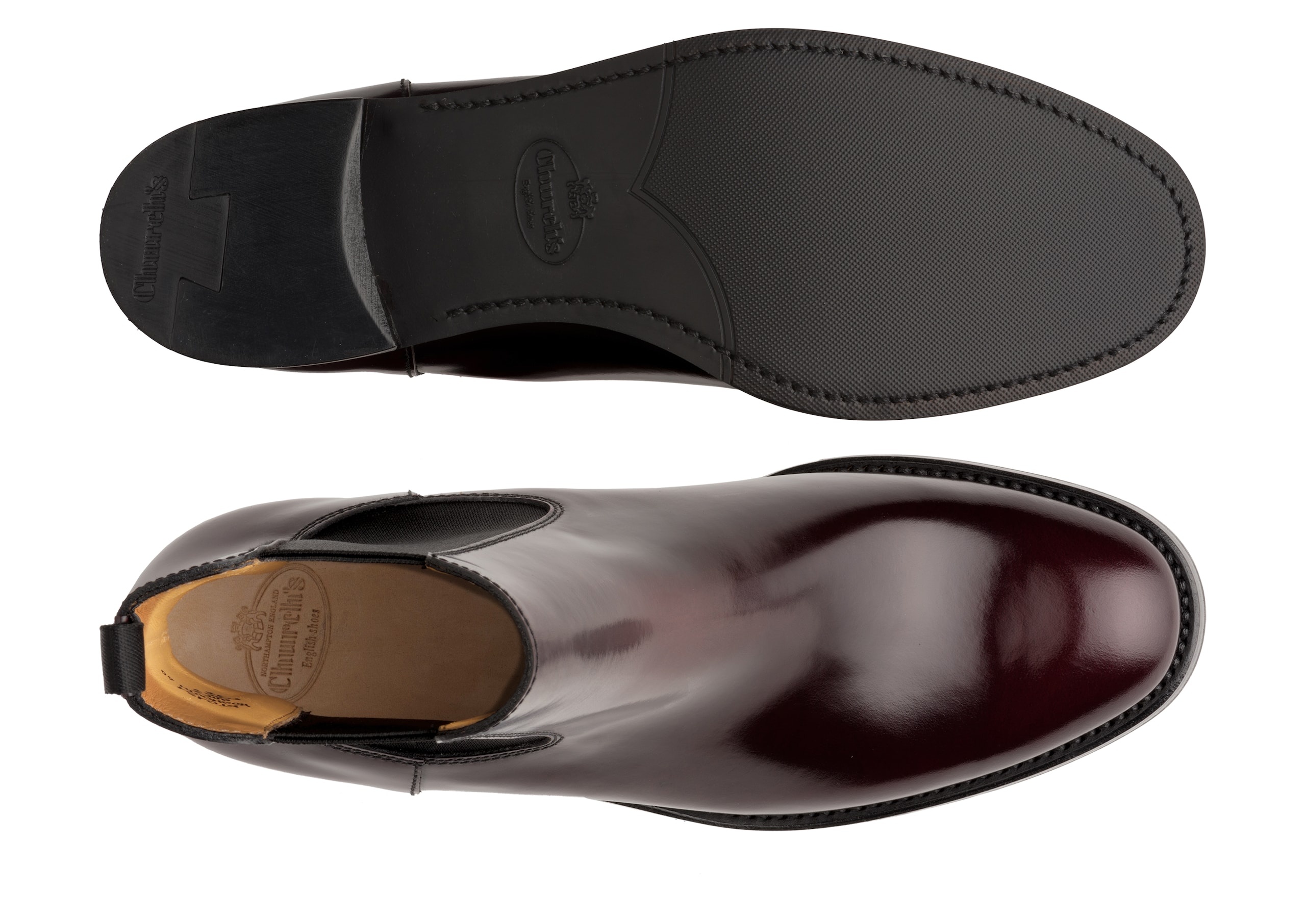 Monmouth 40
Polished Fumè Chelsea Boot Burgundy - 3