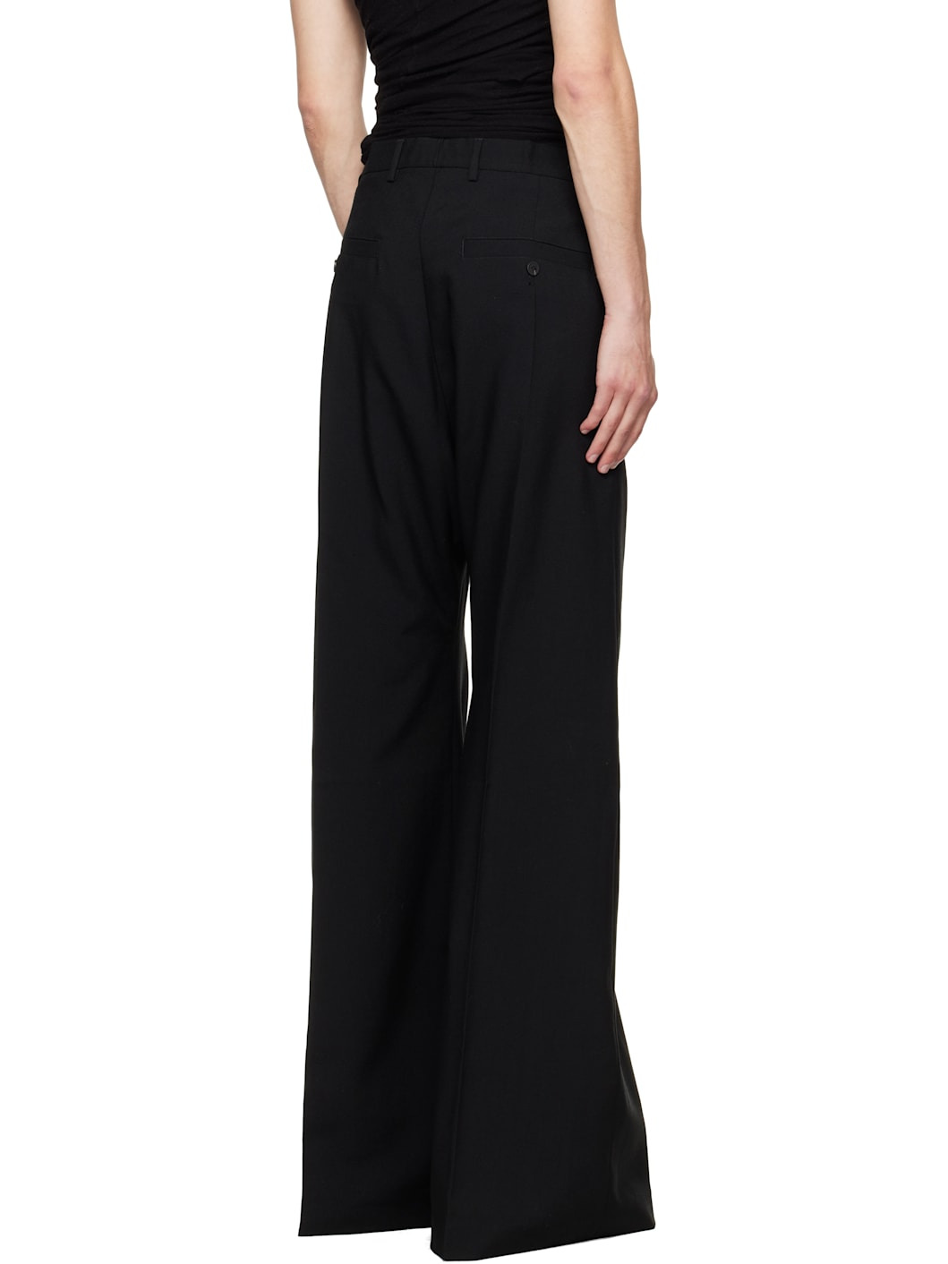 Black Concordians Tailored Wide Bela Trousers - 3