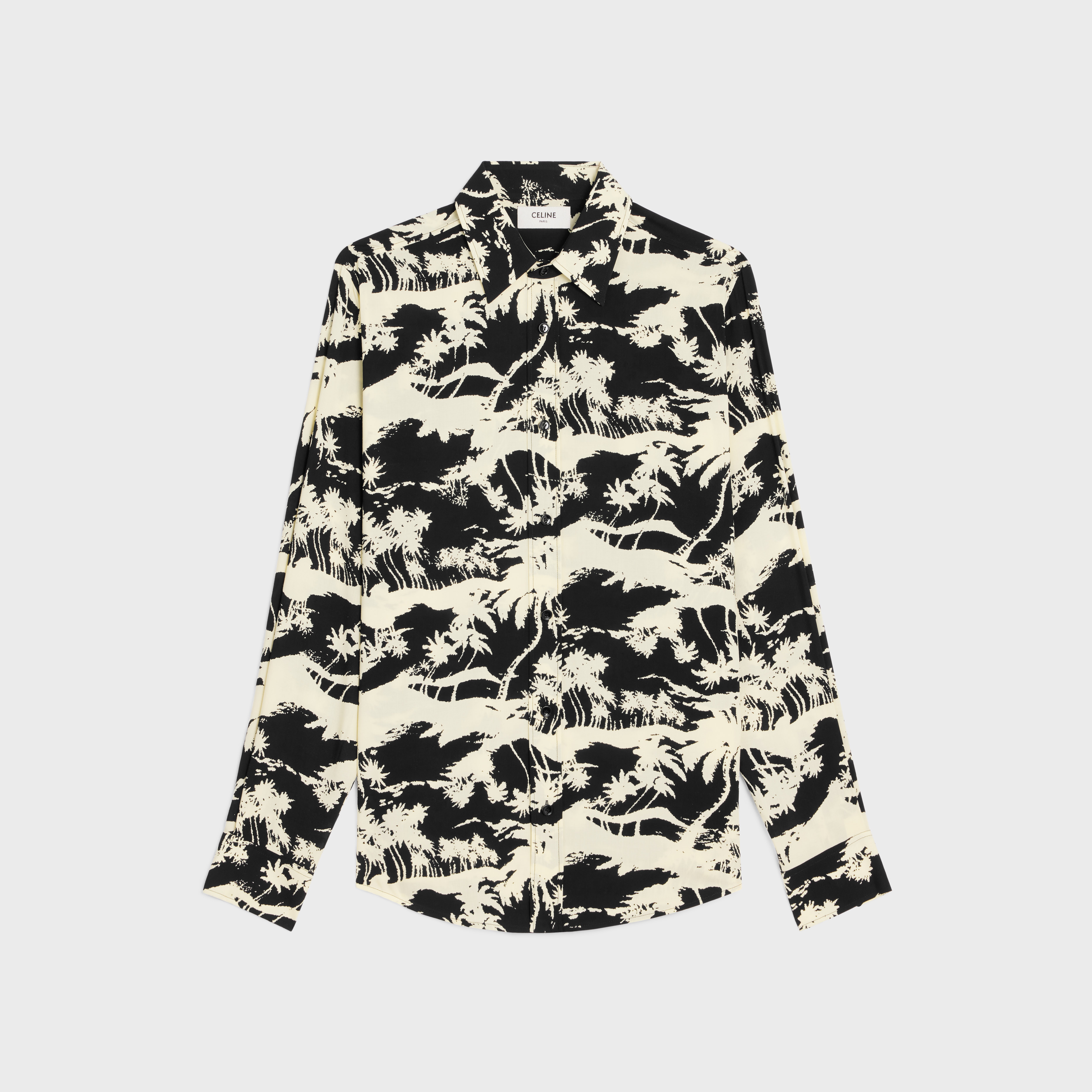 loose shirt in printed viscose - 1