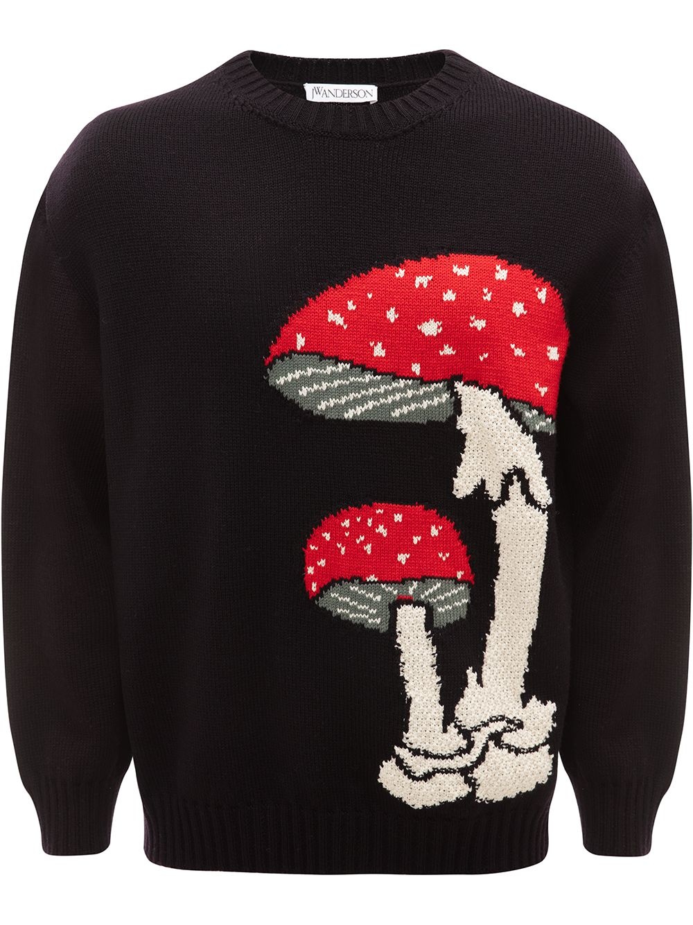 intarsia mushroom crew neck jumper - 1