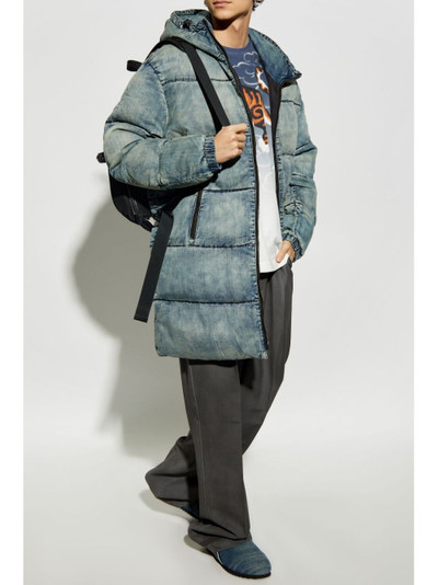 Diesel denim padded coat outlook