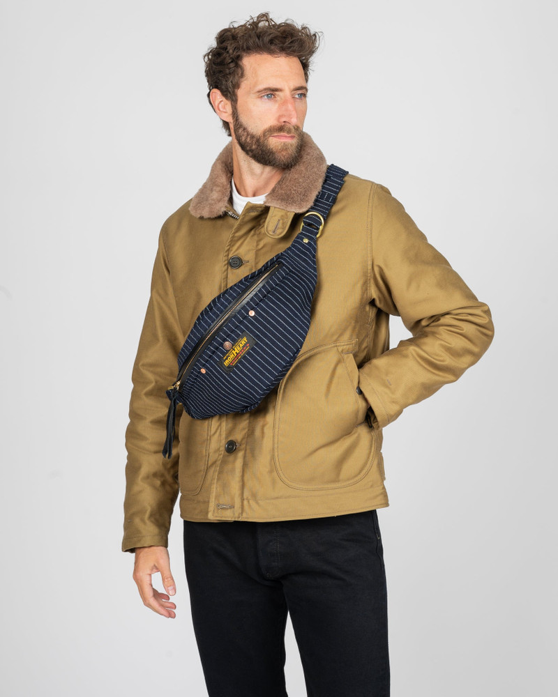 Iron Heart 12OZ WABASH WAIST BAG - INDIGO outlook