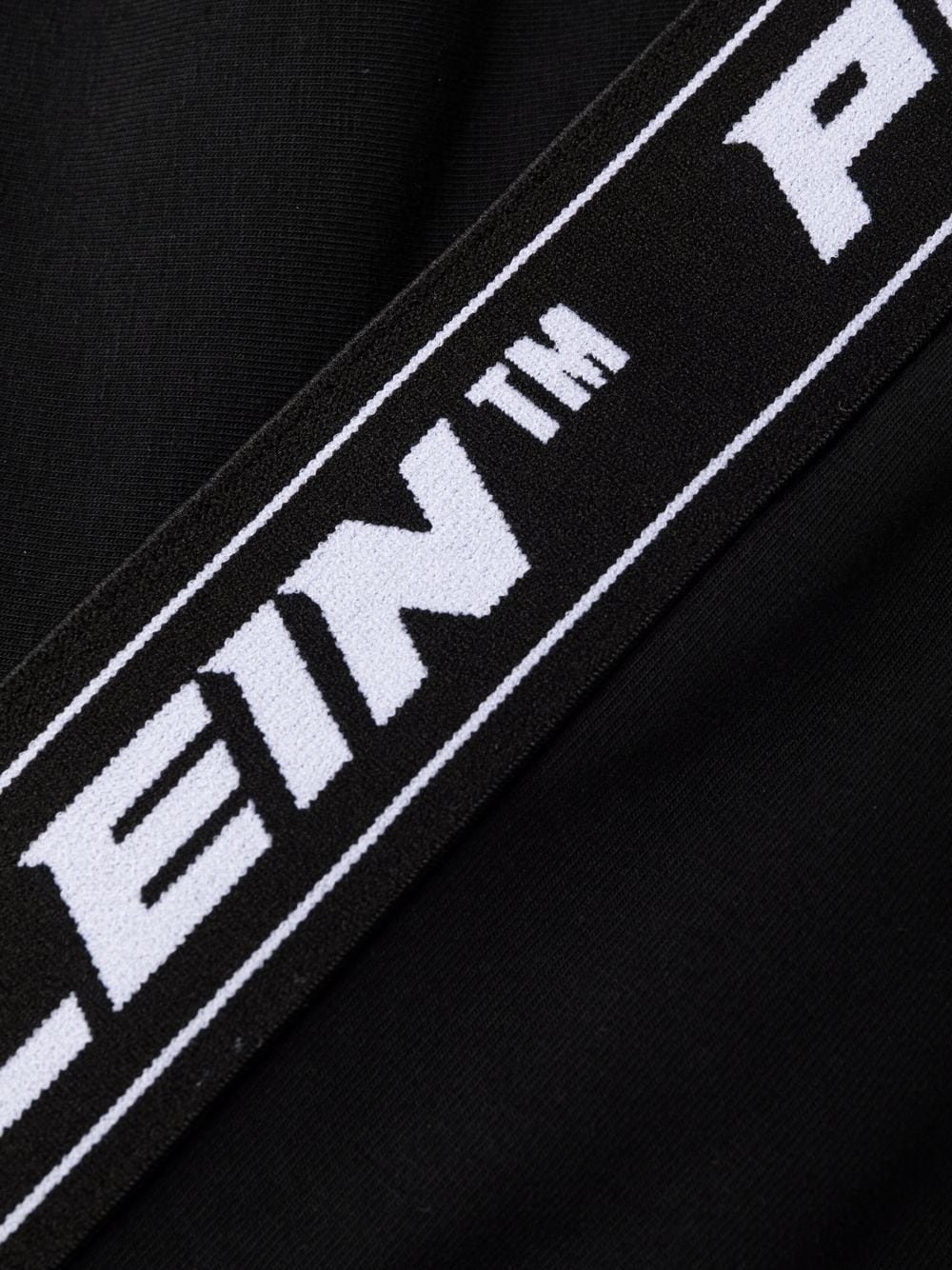 logo-print jersey leggings - 6