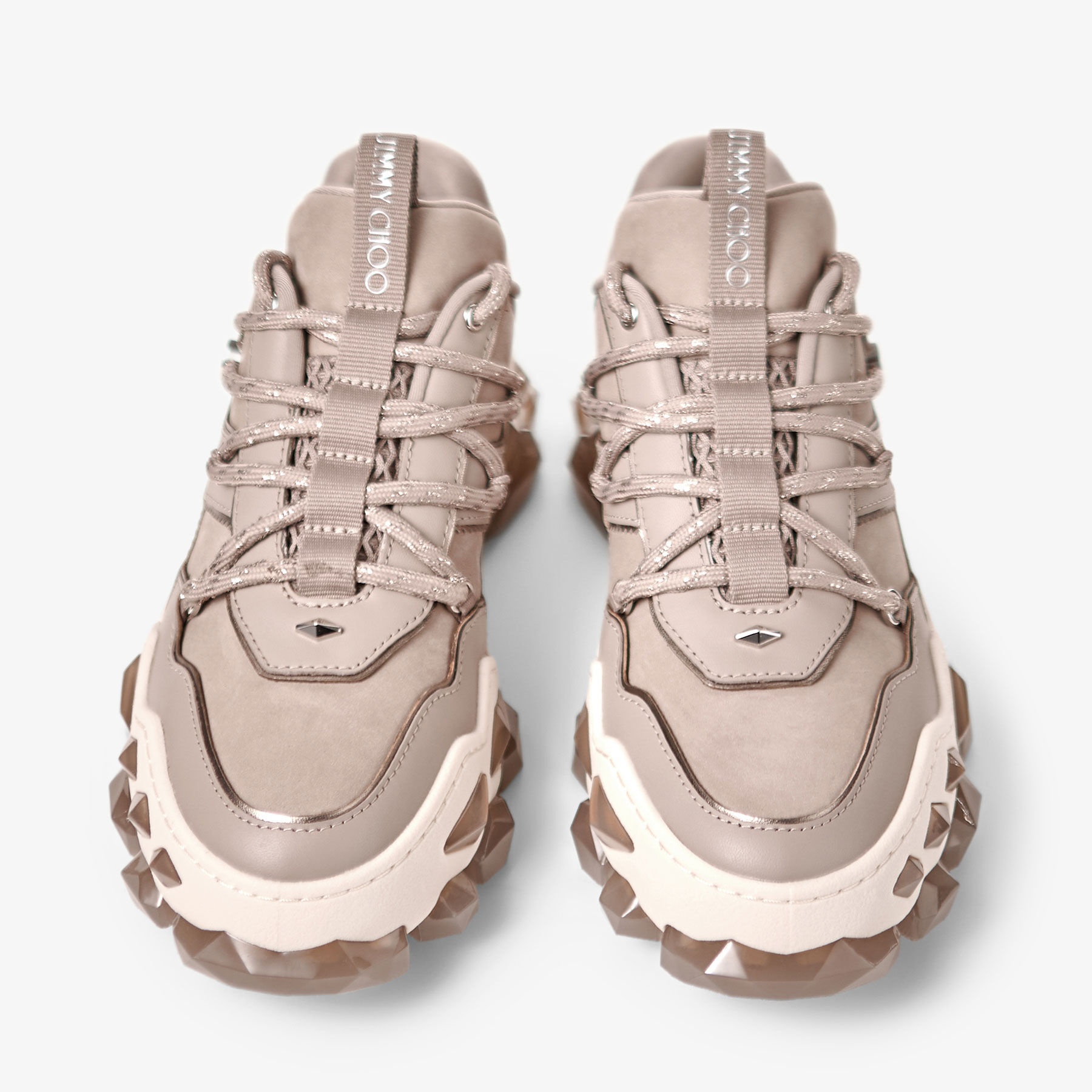 Diamond X II/F
Taupe Leather Trainers - 5