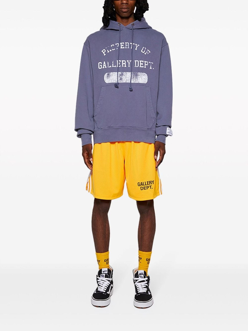 GALLERY DEPT. Property-print cotton hoodie outlook