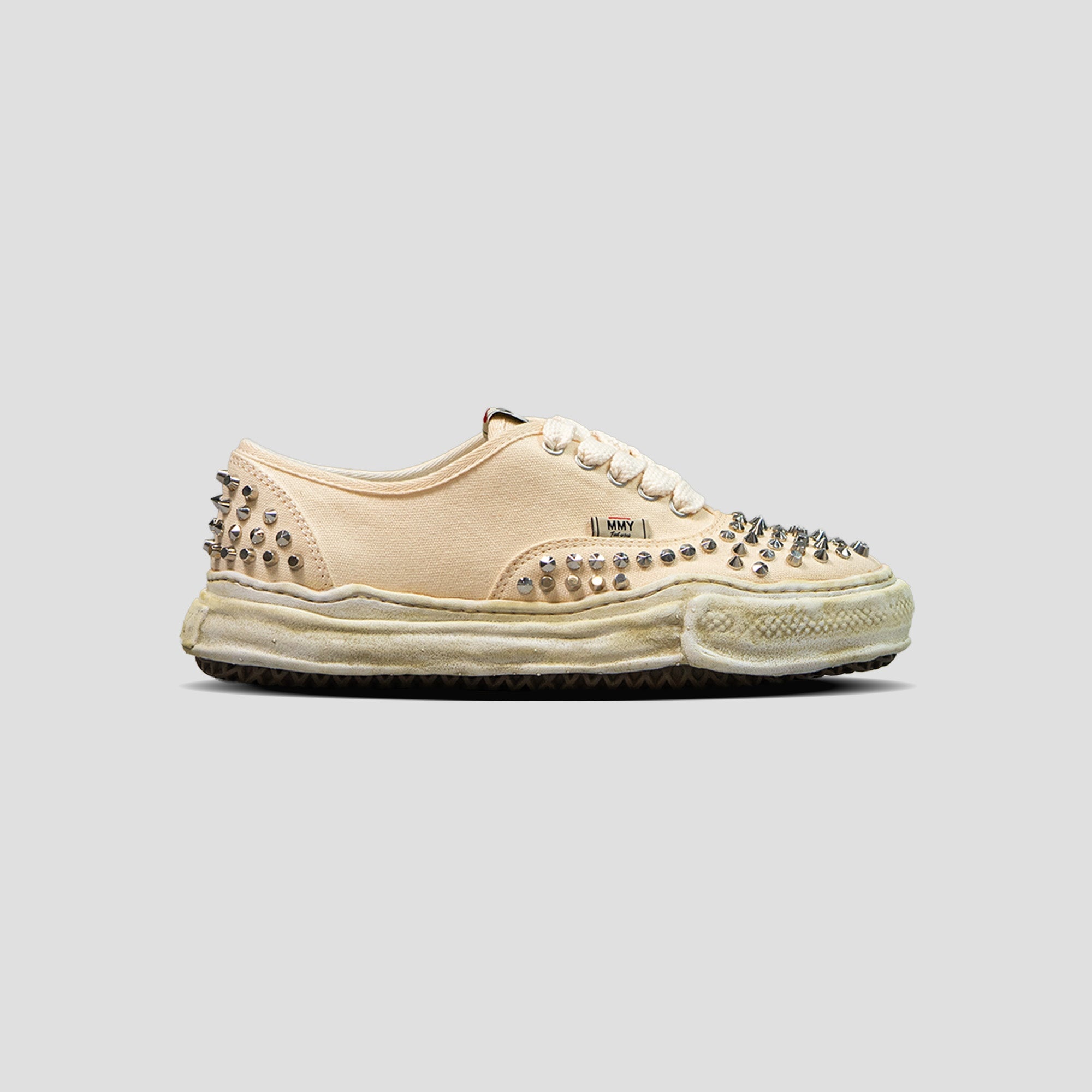 BAKER OG SOLE STUDDED CANVAS LOW-TOP SNEAKERS - 2