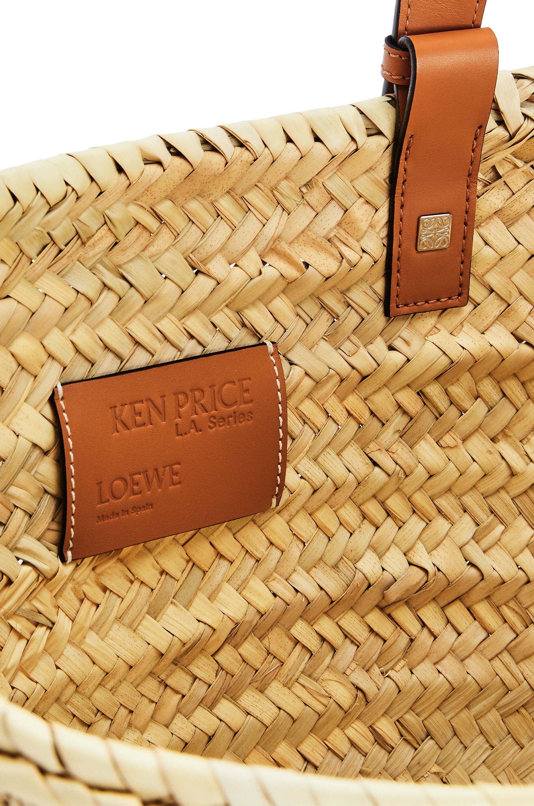 L.A. Series Basket bag in palm leaf and calfskin - 4