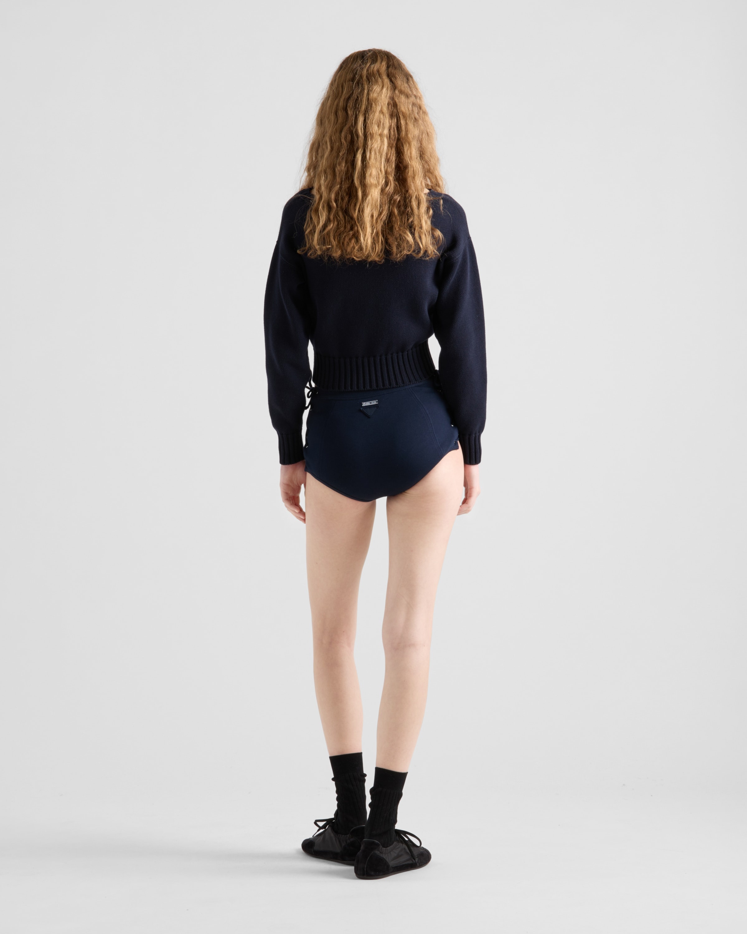 Cotton boat neck sweater - 5