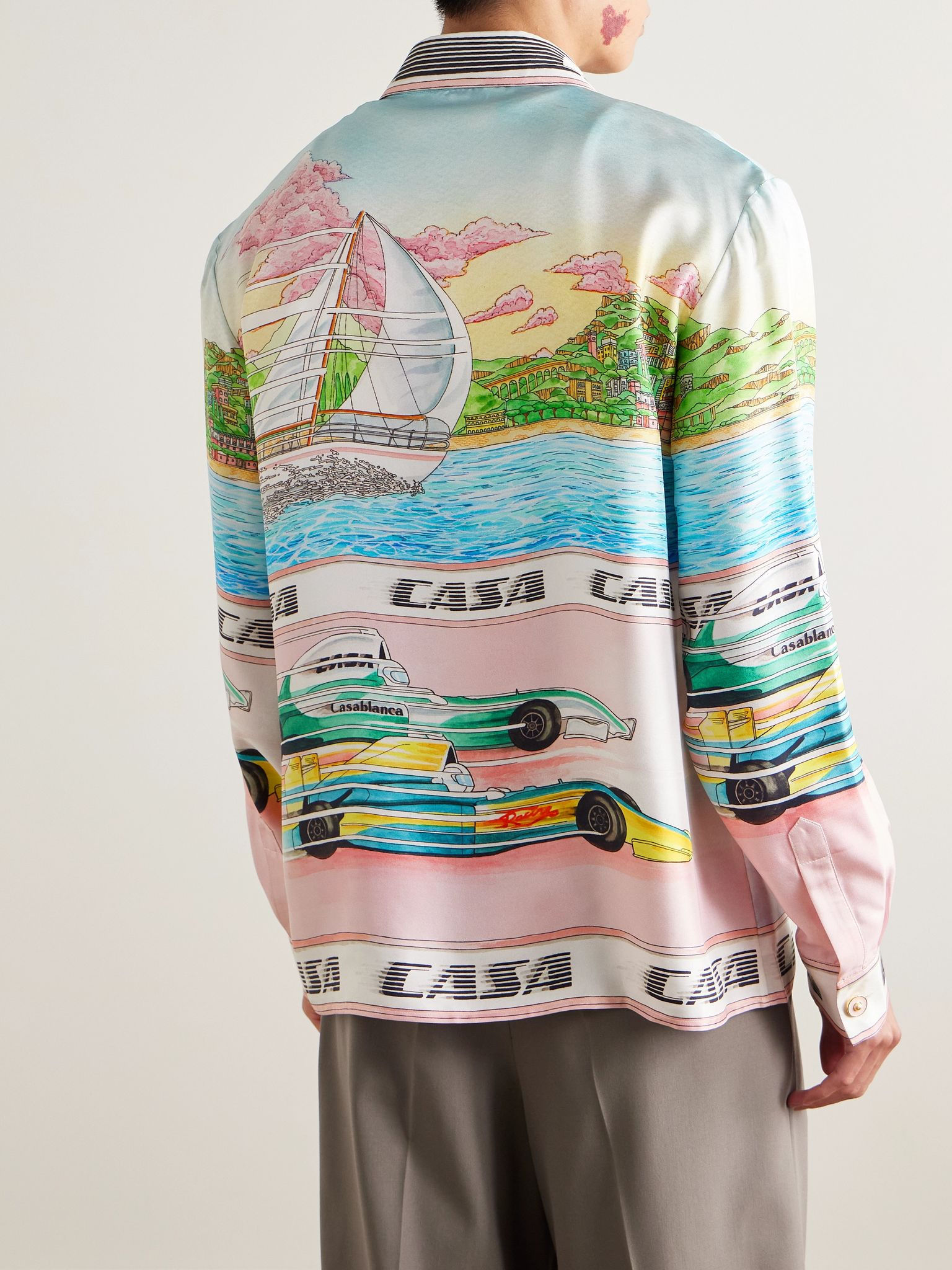 The Art of Racing Printed Silk-Twill Shirt Multi - 3