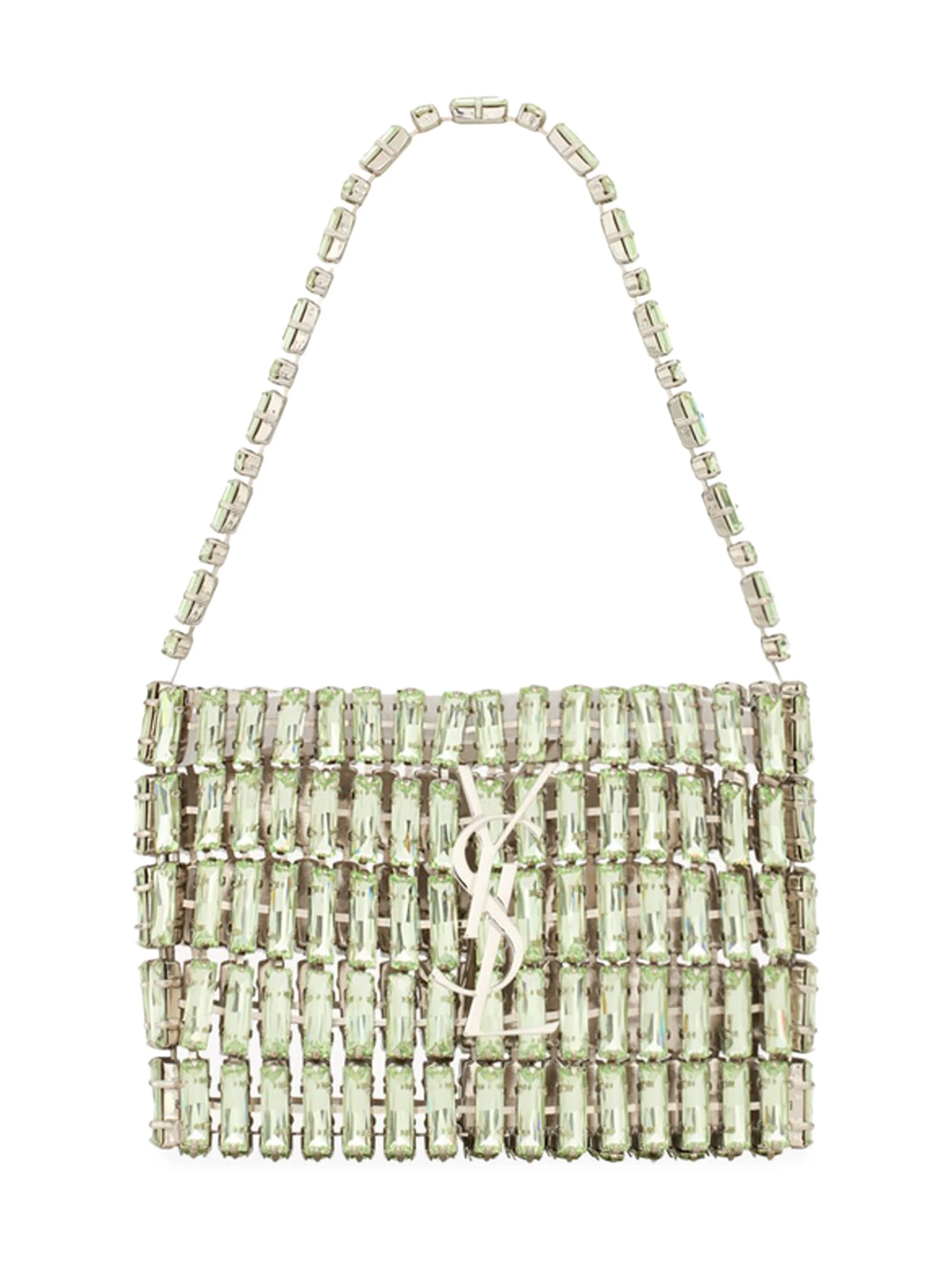 Women's Micro Evening Bag in Crystals - Chrysolite - 1