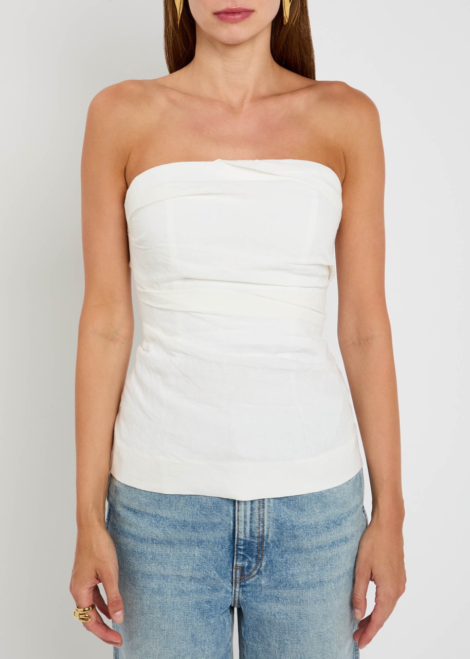 Tove Izel Strapless Linen top - 2