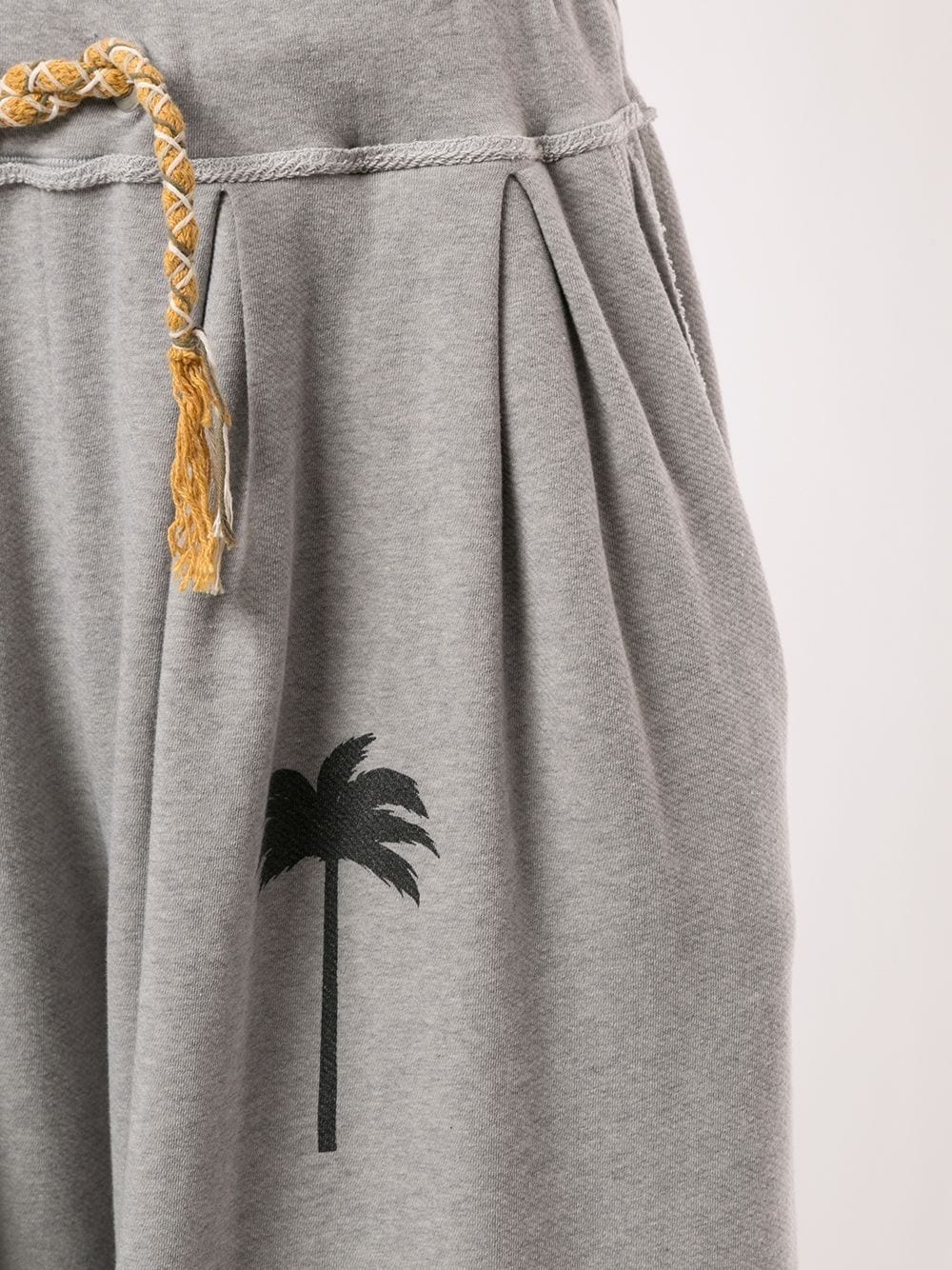 palm-motif track shorts - 5