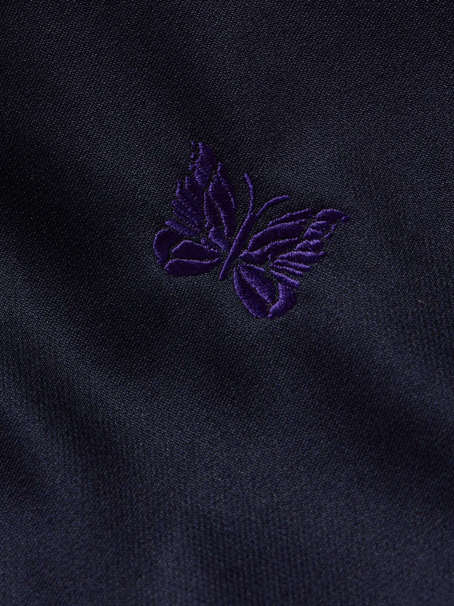 Logo-Embroidered Webbing-Trimmed Jersey Track Jacket - 3